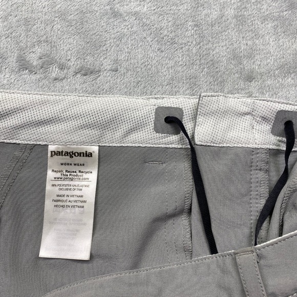 Patagonia Happy Hike Shorts Women's Gray Walking Sz 6 Fit 32" Outdoor Activewear - Picture 6 of 11